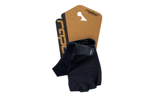 Raptor Evo Kısa Parmak (Foam-Pad) Yetişkin Bisiklet Eldiveni Phantom Black