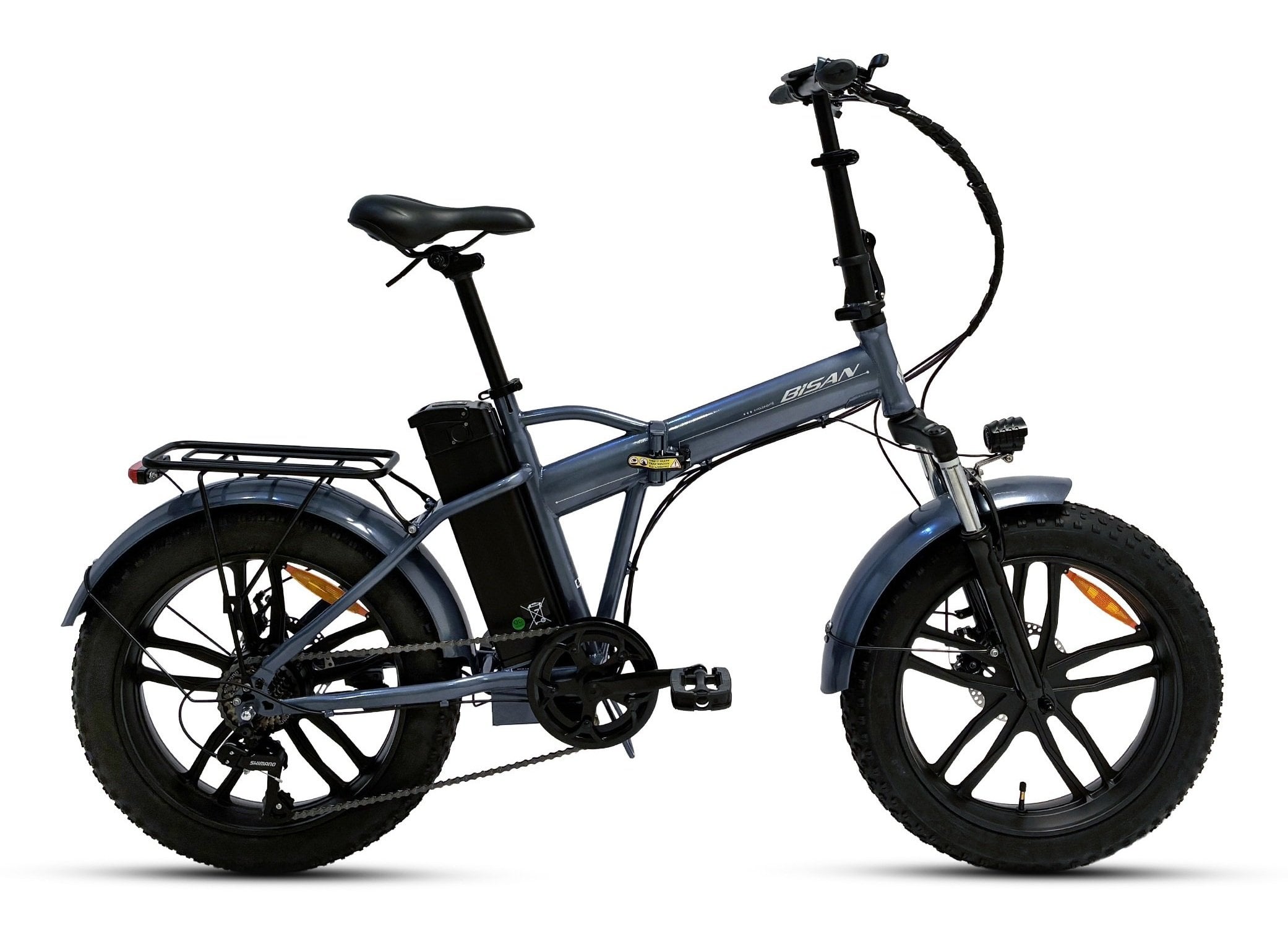 20 Bisan E-Folding F4 7v Hidrolik D.Fren Elektrikli Katlanır Fat Bisiklet