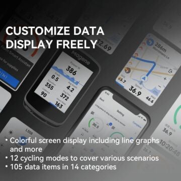 Magene C506 Smart GPS Bisiklet Bilgisayarı Siyah