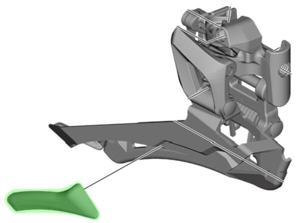 Shimano Ultegra FD-R8000 Ön Aktarıcı Kızak Plakası Y2BA12000