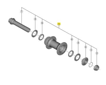 Shimano HB-RS470 100mm Ön Mil Seti Y0H798010