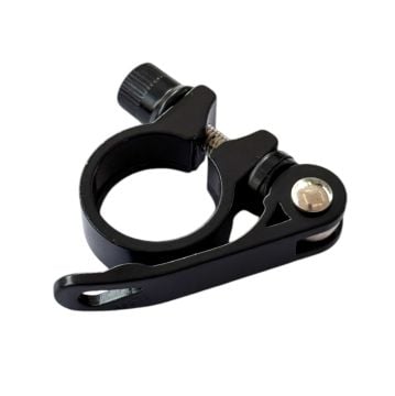 Knt Alüminyum 28.6mm (25.4mm Sele Borusu için) Mandallı Sele Kelepçesi Siyah