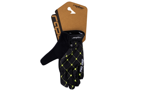 Raptor Talon Uzun Parmak (Gel-Pad) Yetişkin Bisiklet Eldiveni Acid Lime