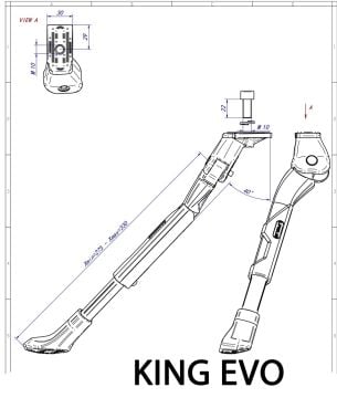 Ursus 78 King Evo 24-29'' Ayarlanabilir Orta Park Ayağı