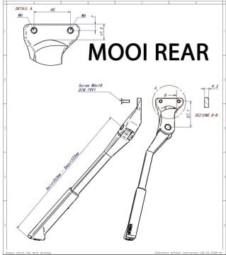 Ursus R90 Mooi 24-29'' Ayarlanabilir 40mm Arka Park Ayağı Kartsız