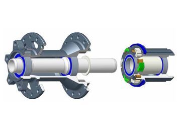 Koozer 450 5x100, 5x135 QR 6 Vida Disk 8-11s HG Mtb Göbek Seti Siyah