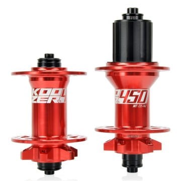 Koozer 450 5x100, 5x135 QR 6 Vida Disk 8-11s HG Mtb Göbek Seti Kırmızı