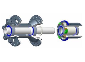 Koozer 450 5x100, 5x135 QR 6 Vida Disk 8-11s HG Mtb Göbek Seti Kırmızı