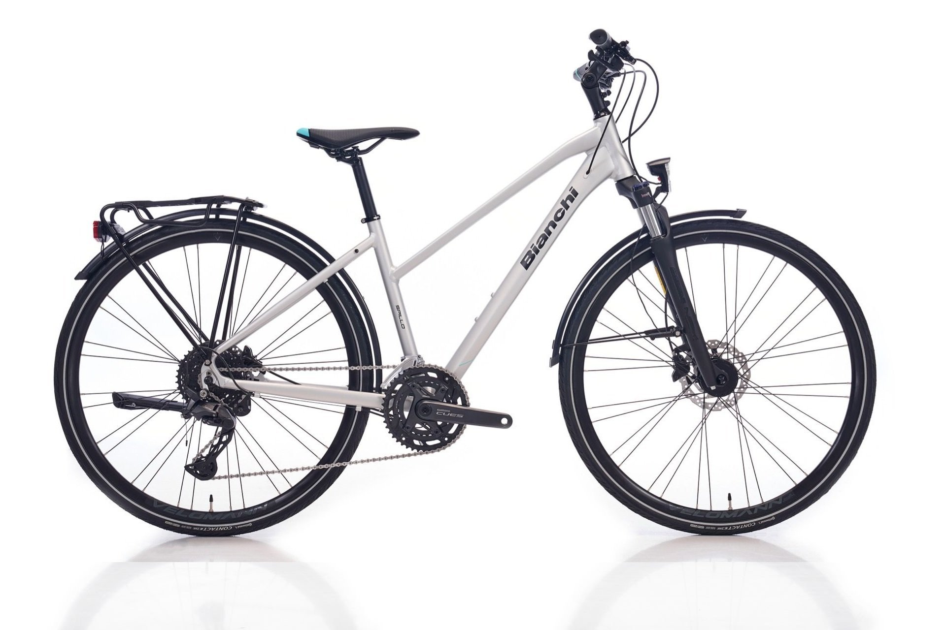 28 Bianchi Newtourer 20v H.Disk Fren Kadın Şehir Bisikleti 43cm - Mat Açık Gri