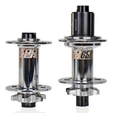 Koozer 650 15x110, 12x148 Sokma Mil 6 Vida Disk 8-11s HG Mtb Göbek Seti Parlak Gümüş