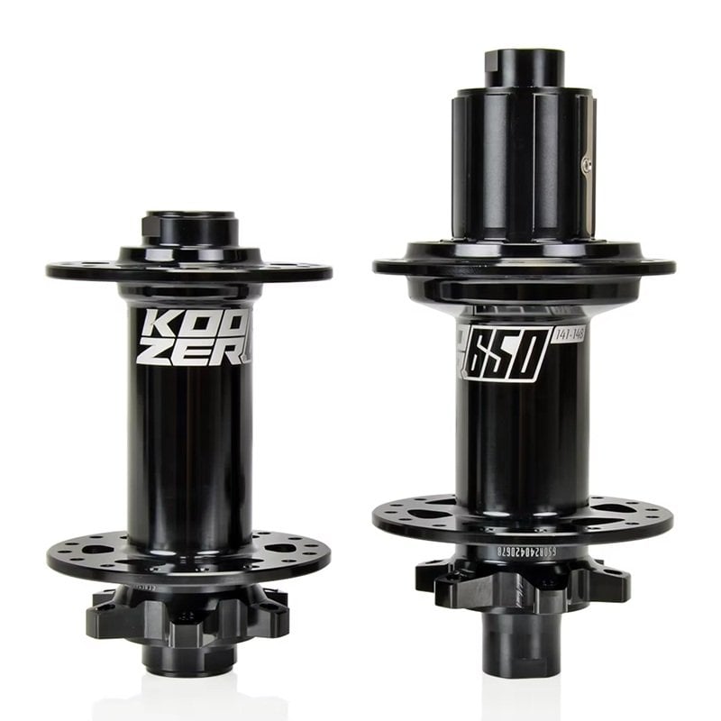 Koozer 650 15x110, 12x148 Sokma Mil 6 Vida Disk 8-11s HG Mtb Göbek Seti Siyah