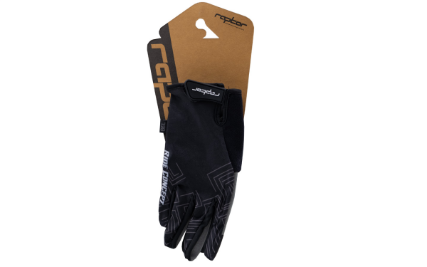 Raptor Matrix Uzun Parmak (Comfort-Gel) Yetişkin Bisiklet Eldiveni Graphite Grey