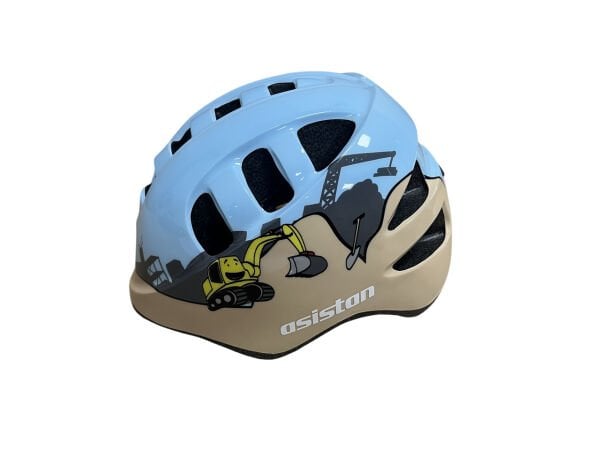 Asistan MA-2 Çocuk Bisiklet Kaskı S(48-52cm) Mat Kum-Mavi