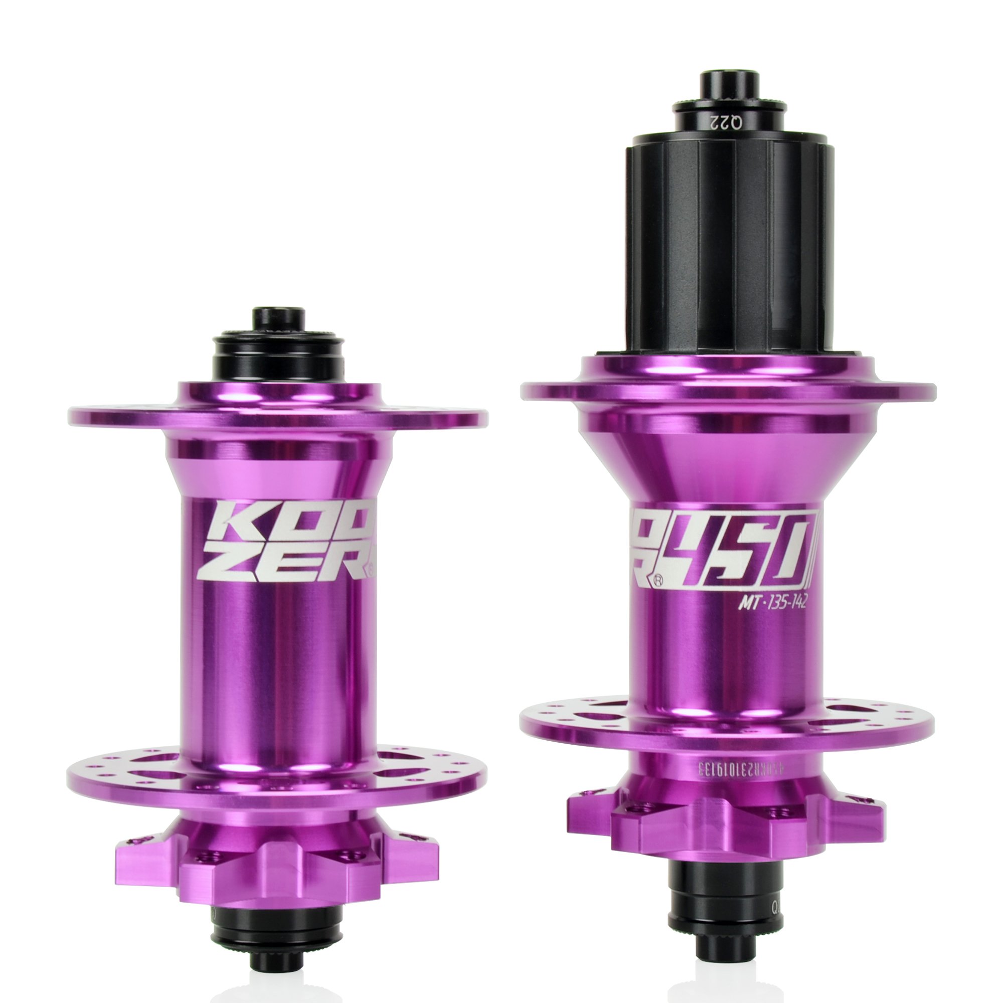 Koozer 450 5x100, 5x135 QR 6 Vida Disk 8-11s HG Mtb Göbek Seti Mor