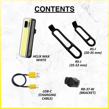 Moon Helix Max-W 350 Lümen Usb Şarjlı Bisiklet Ön Lamba