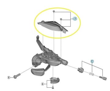 Shimano ST-EF505 2li Sol Hidrolik Fren/Vites Kolu Üst Kapak