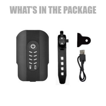 Briviga LW-F500 600 Lümen Usb-C Bisiklet Kırmızı/Beyaz Kask Lambası