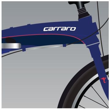 20 Carraro Flexi 107 7v V-Fren Katlanır Bisiklet Lacivert