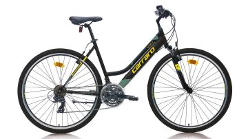 28 Carraro Active 292 21V V-Fren Kadın Şehir Bisikleti 46cm - M.Siyah-Sarı-Yeşil