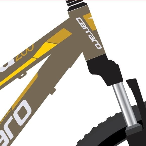 20 Carraro Speed 200 7v V-Fren Çocuk Bisikleti Bronz-Sarı