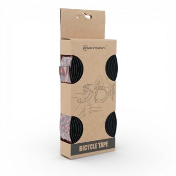 Briviga BTP-3013 3mm PU+EVA Gidon Sargısı Siyah-Kırmızı-Turuncu