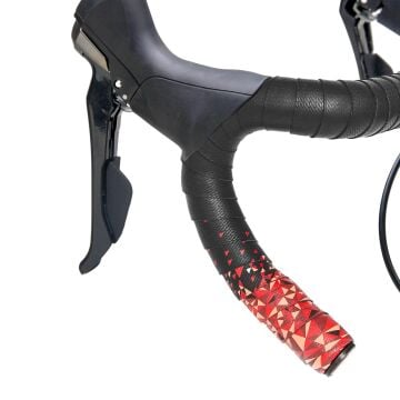 Briviga BTP-3013 3mm PU+EVA Gidon Sargısı Siyah-Kırmızı-Turuncu