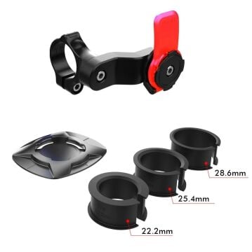 Briviga PHD-3143A Twist Lock Kolay Montaj Bisiket/Scooter/Motosiklet Gidon Telefon Tutucu