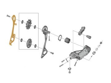 Shimano Ultegra RD-R8000-GS Uzun Bacak Arka Aktaracı İç Kafes Y3E916000