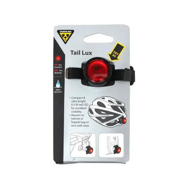 Topeak Tail Lux Led Klipsli Kask ve Çanta Uyumlu Kırmızı Lamba TMS071