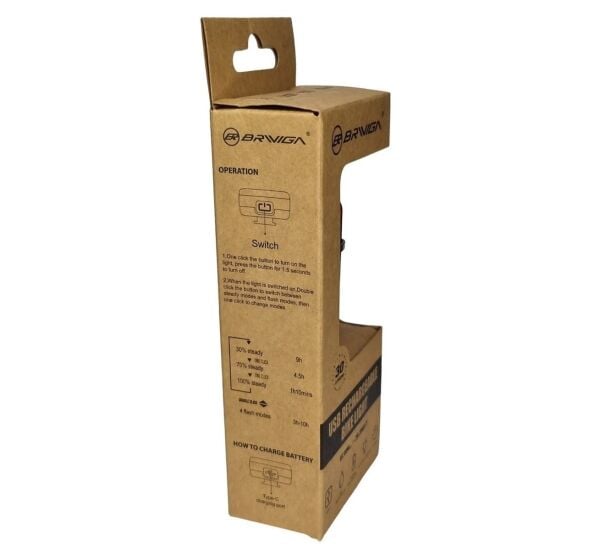 Briviga EBL-3361 30 Lümen Usb-C Bisiklet Arka Lamba