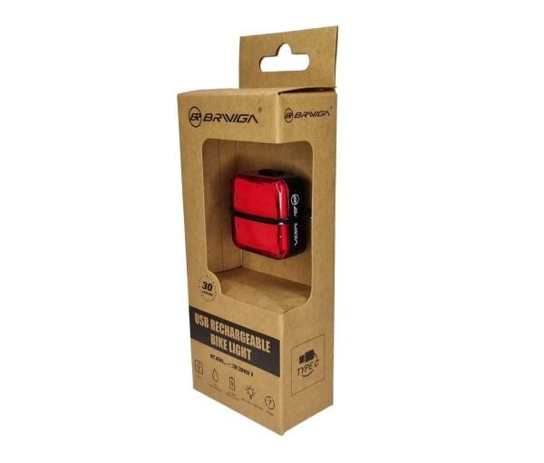Briviga EBL-3361 30 Lümen Usb-C Bisiklet Arka Lamba