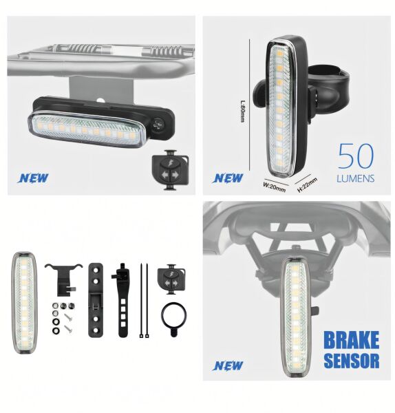 Briviga LW-BEAM50 Pro Uzaktan Kumandalı 50 Lümen Bisiklet Arka Lamba ve Sinyal