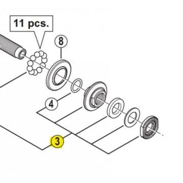Shimano WH-MT15-A-F/WH-RX05-F Ön Mil Sağ Kilit Somunu Ünitesi Y4FL98020