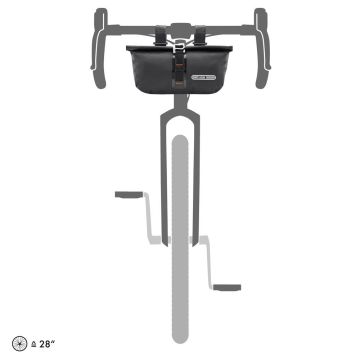 Ortlieb F9952 Bikepacking Gravel Aksesuar Gidon Çantası 3.5L Mat Siyah