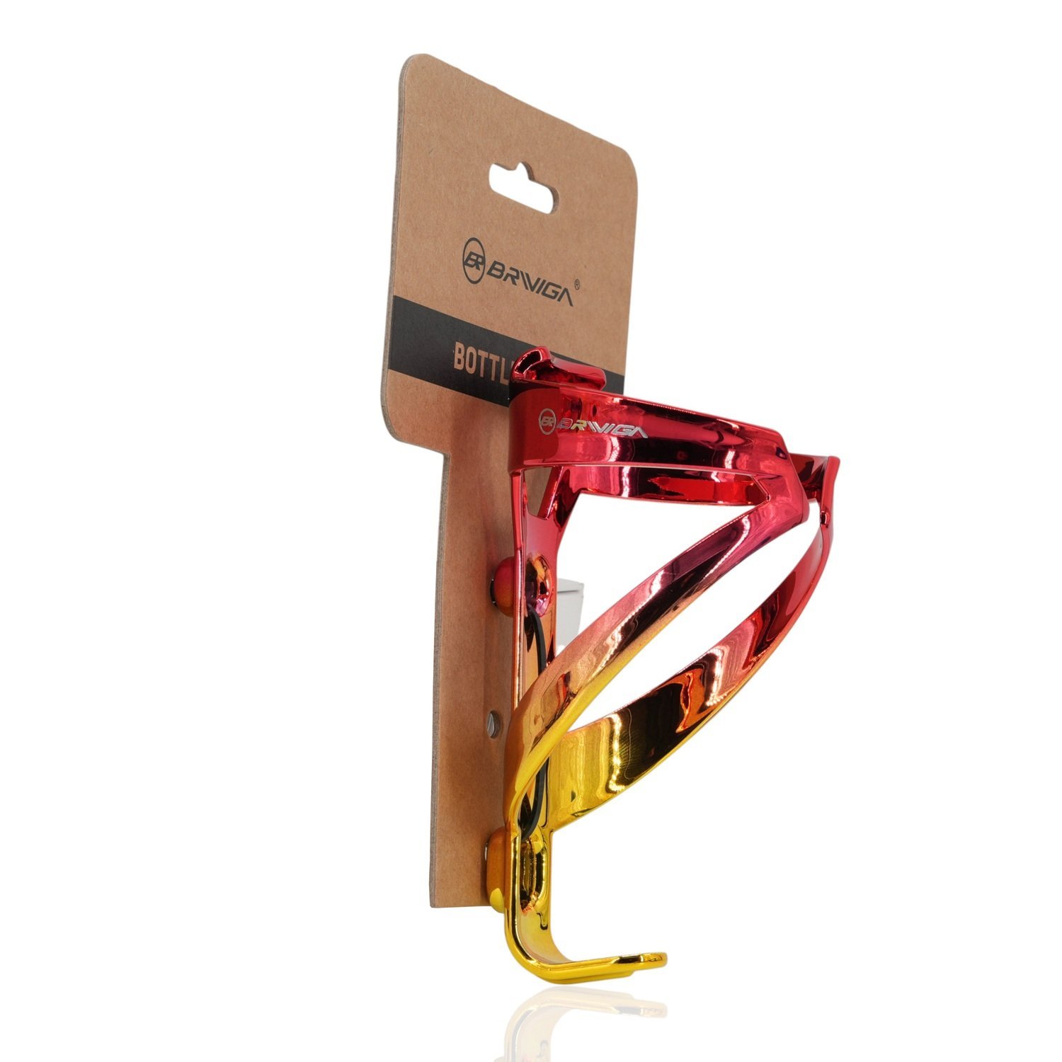 Briviga Plastik Matara Kafesi Metalik Sarı-Kırmızı