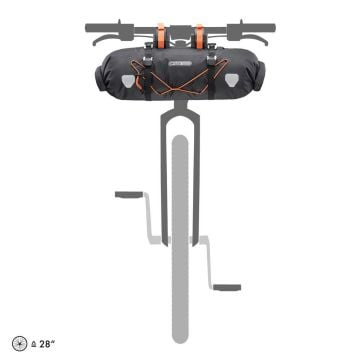 Ortlieb F9922 Bikepacking Gravel Gidon Çantası 15L Mat Siyah