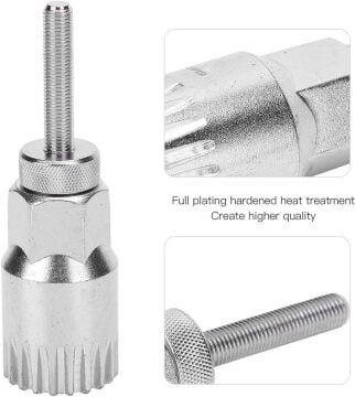 Briviga BBT-327 Kaset Orta Göbek Sökme/Takma Anahtarı + Sabitleme Aparatı