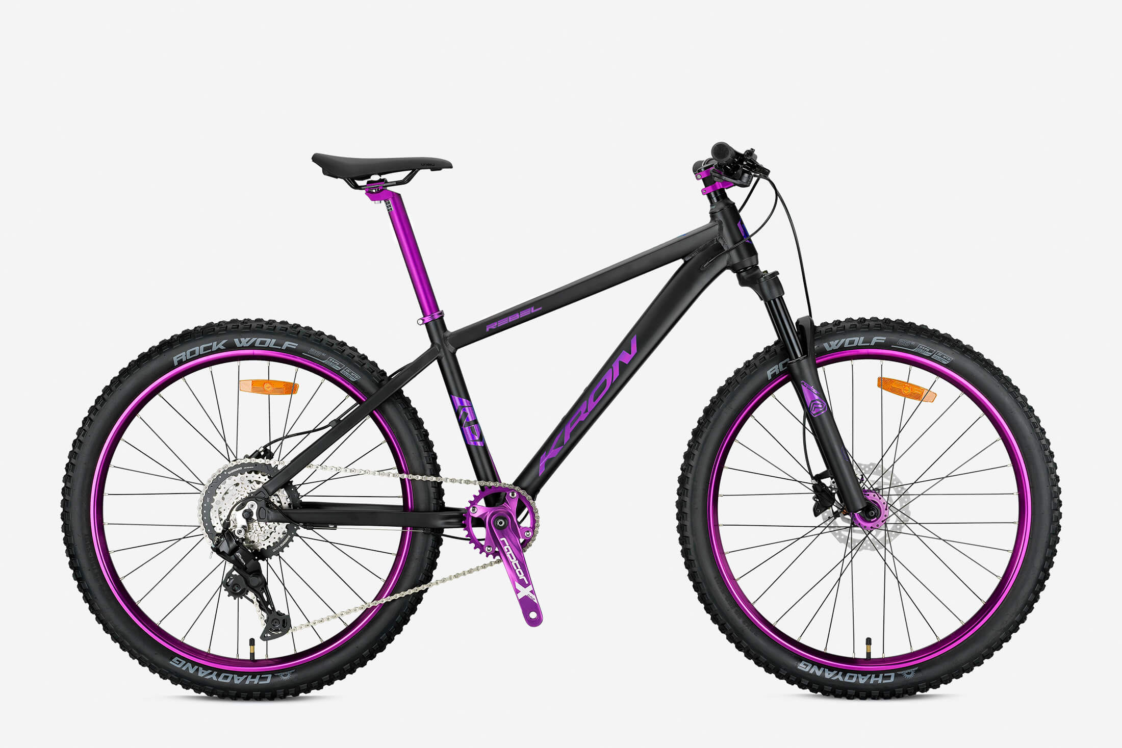 27.5 Kron Rebel 8v H.Disk Fren Dağ Bisikleti 42cm - Siyah-Mor