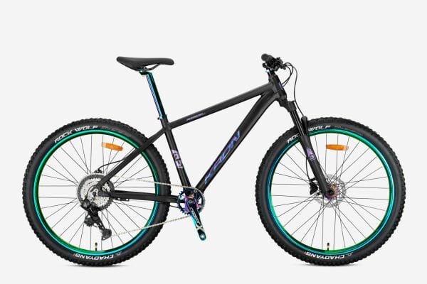 27.5 Kron Rebel 8v H.Disk Fren Dağ Bisikleti 42cm - Siyah-Rainbow