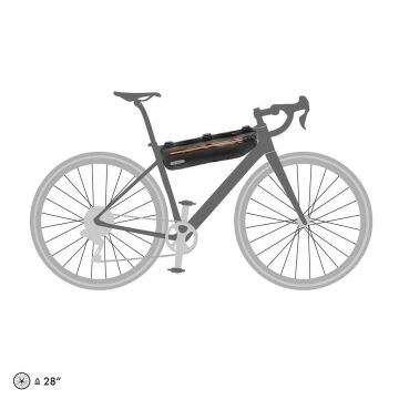 Ortlieb F9942 Bikepacking Frame-Pack Kadro Üst Boru Çantası 4L Mat Siyah