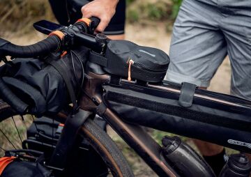 Ortlieb F9942 Bikepacking Frame-Pack Kadro Üst Boru Çantası 4L Mat Siyah