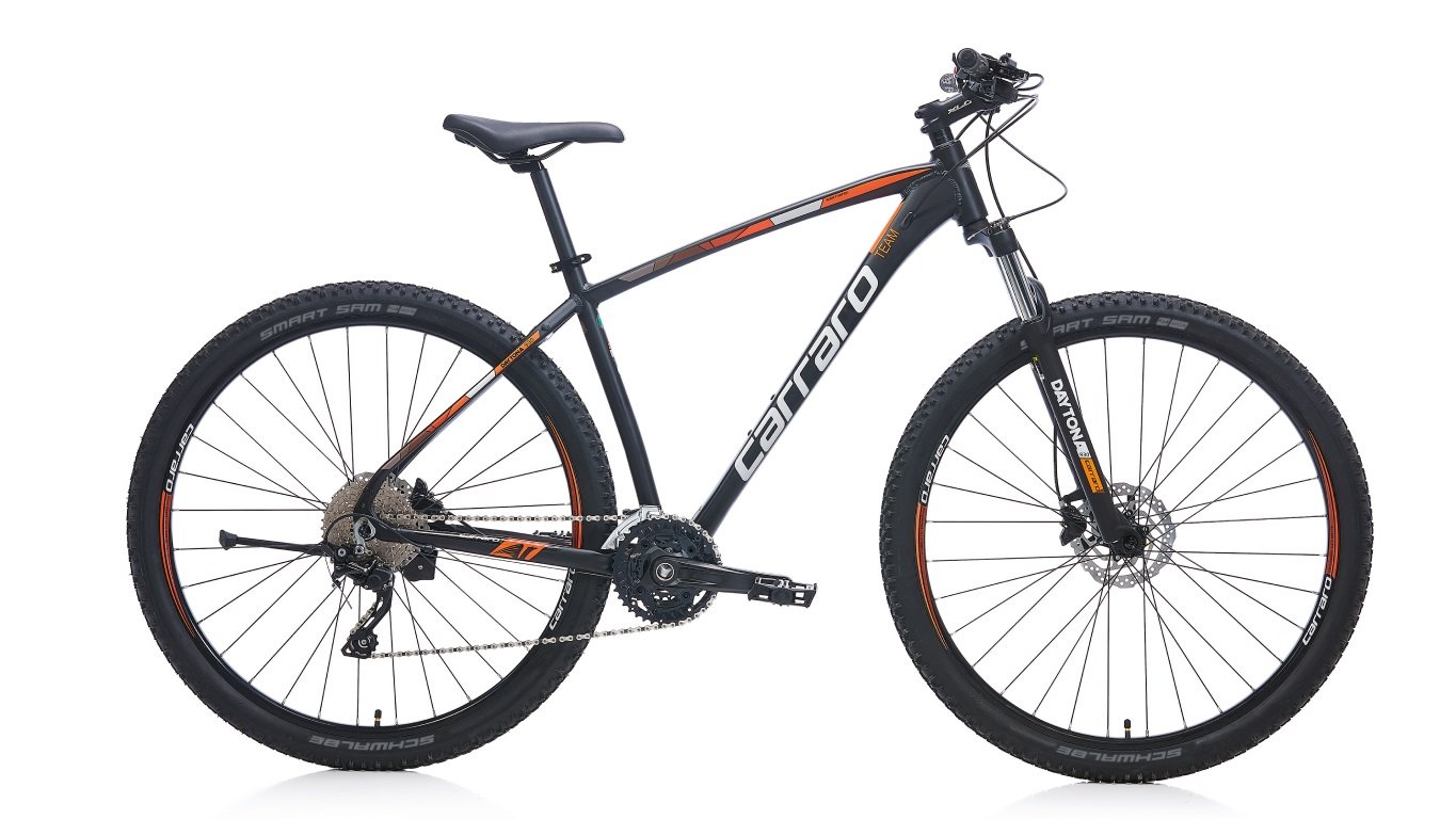 29 Carraro Daytona 930 30v H.Disk Fren Dağ Bisikleti 44cm - M.Siyah-Gümüş-Turuncu