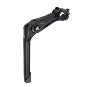 Kalloy City 25.4x22.2mm Açı Ayarlı Alüminyum Gidon Boğazı Siyah