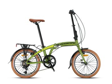 20 Kron FD 750 7v V-Fren Katlanır Bisiklet M.Haki-N.Sarı
