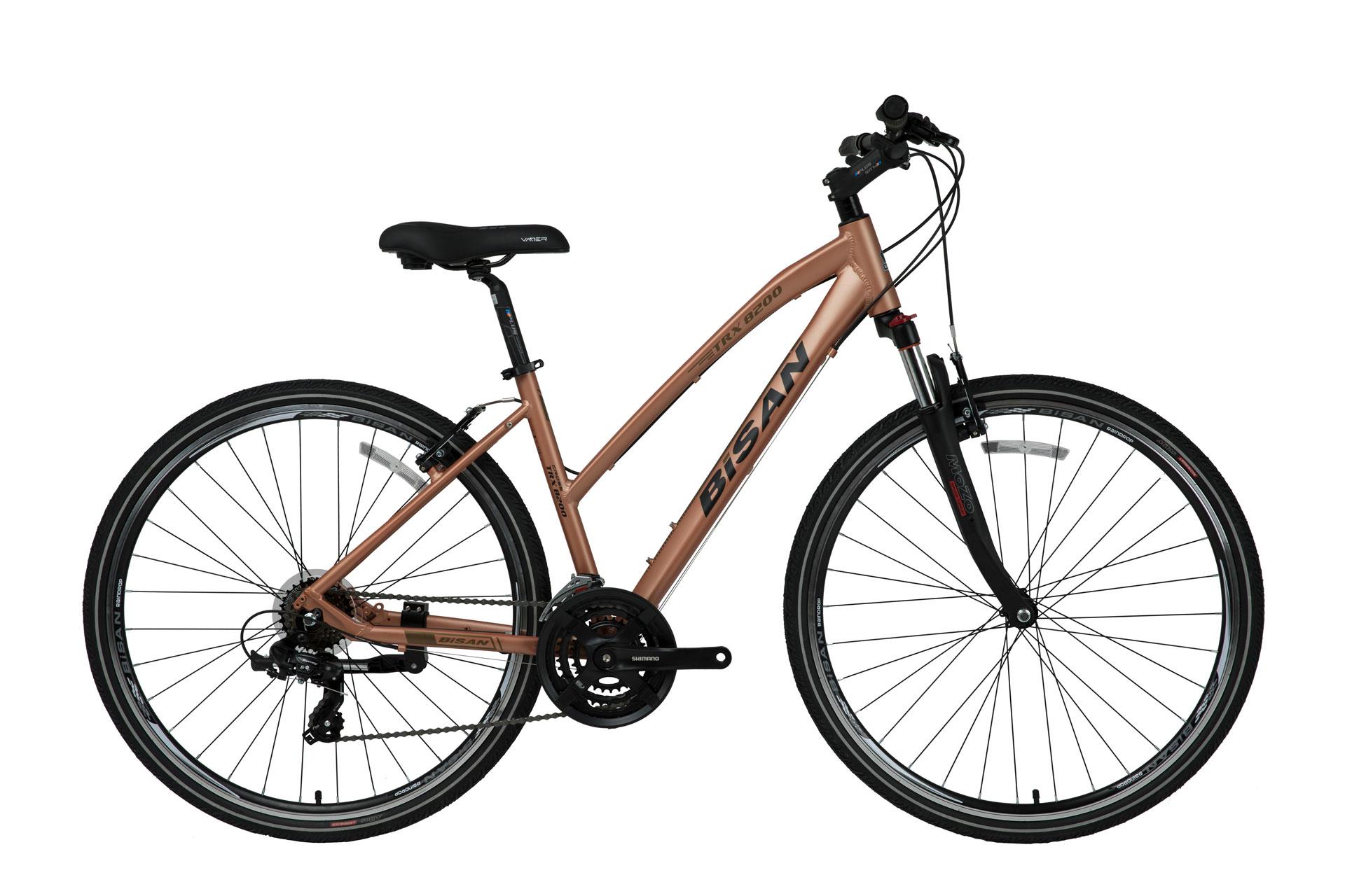 28 Bisan TRX 8200 21v V-Fren Kadın Şehir Bisikleti 45cm - Rose-Pembe