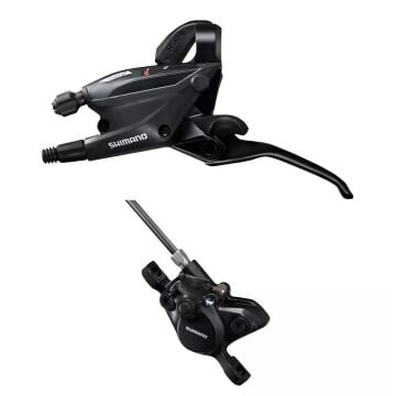 Shimano ST-EF505-2L, BR-MT200 2li Sol-Ön H.Disk Fren/Vites Kolu Seti