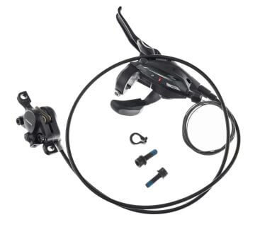 Shimano ST-EF505-2L, BR-MT200 2li Sol-Ön H.Disk Fren/Vites Kolu Seti