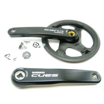 Shimano Cues FC-U4000-1 170mm 40T 1x9/10/11s Uyumlu Kapaklı Aynakol Siyah