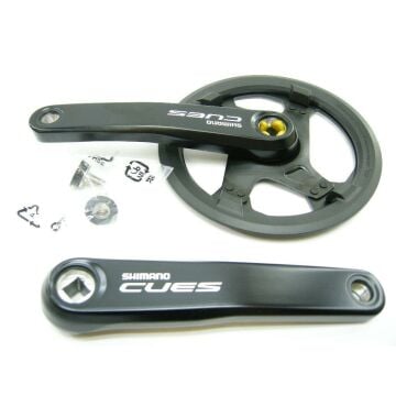 Shimano Cues FC-U4000-1 175mm 42T 1x9/10/11s Uyumlu Kapaklı Aynakol Siyah