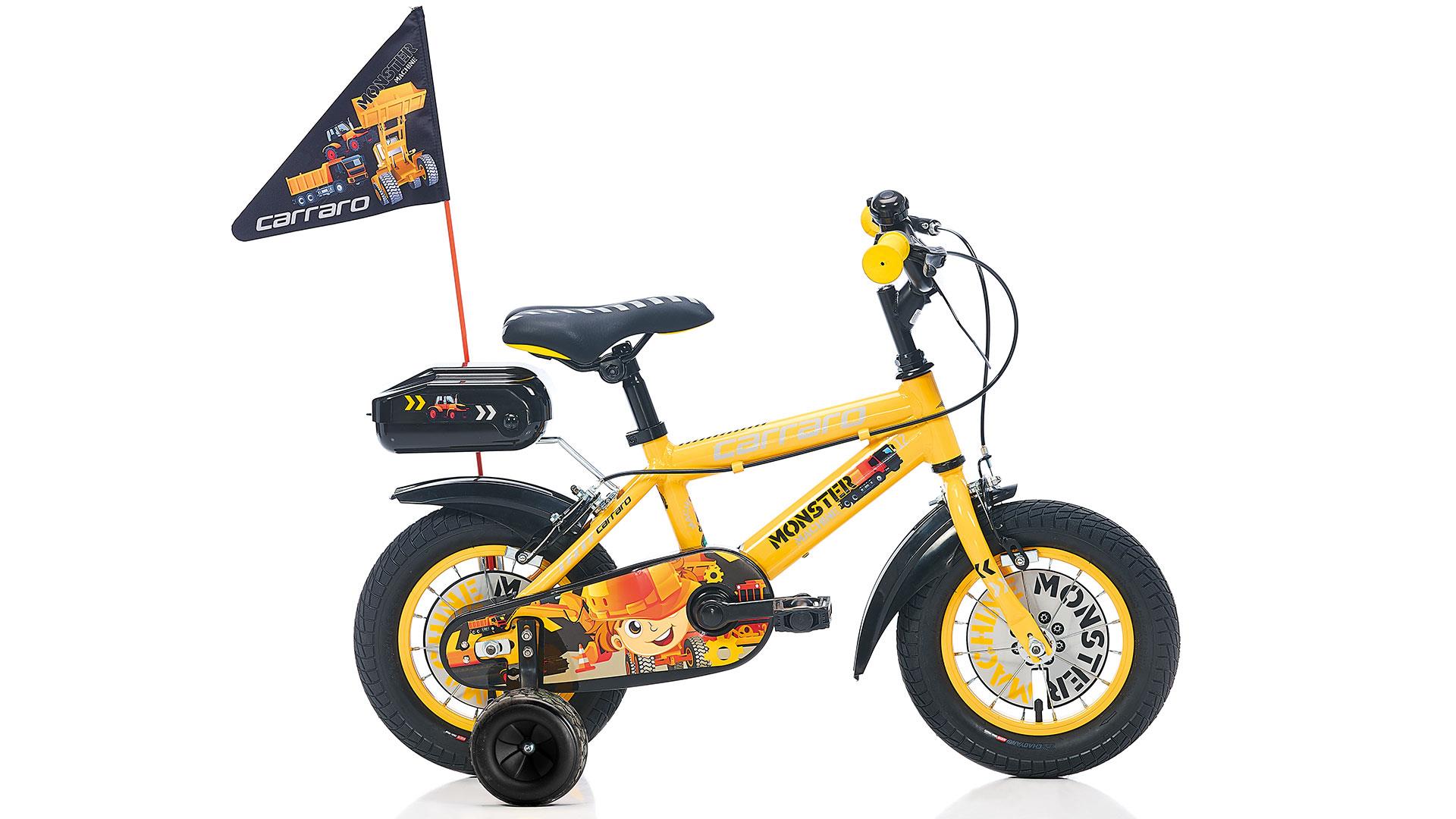 12 Carraro Monster V-Fren Erkek Çocuk Bisikleti Sarı